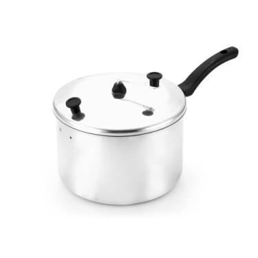 Imagem de Panela Pipoqueira de Alumínio, 3.5L, para Pipoca Doce e Salgada, com Tampa