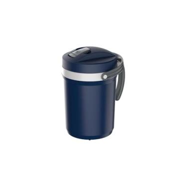 Imagem de Garrafa Térmica 2,5 Litros, Aço Inox, Azul, Isolamento a Vácuo, Conserva 24 Horas, Portátil, Camping