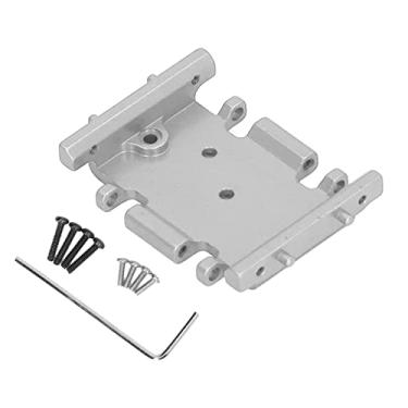 Imagem de CUOFYUNL Liga de Alumínio Onda Média Caixa Chassis para ECX 1/24 Barrage para RGT 1/24 para FTX 1/24 RC Peças de atualização de carro (Prata)