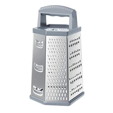 Imagem de Ralador Inox com 6 Faces de 9'' Cinza, Prp5357-CZ, Euro Home