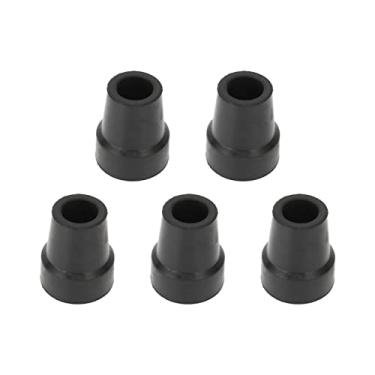 Imagem de Cryfokt Aperto Forte Substituição de Borracha Ponta Muleta para o Acessório Preto Bengala Bengala 0.7 Polegada-base de Tração Antiderrapante