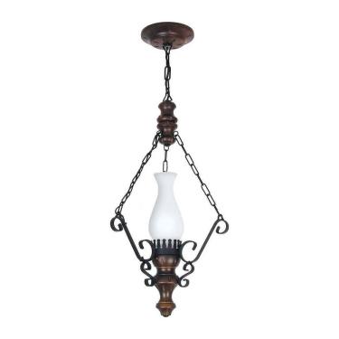 Imagem de Lustre Rústico Envelhecido 1 Lâmpada 801E - Luminárias Müller