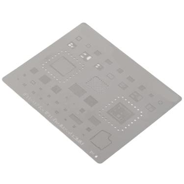 Imagem de KIMISS Estêncil de Reballing BGA de CPU de Telefone para 11 Pro – Modelo de Aço Inoxidável para Retrabalho e Estanhagem de CPU A13, Posicionamento Rápido e Manuseio Seguro de Chip IC