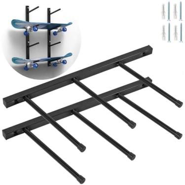 Imagem de Suporte de parede para skate, suporte de exibição de longboard, organizador de casa e garagem (4)