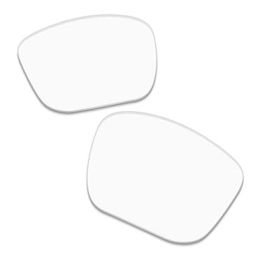 Imagem de LenzProse Lentes de reposição polarizadas de 1,5 mm para óculos de sol Oakley Targetline OO9397 58 mm, antiarranhões | Ajuste perfeito, Hd Clear não polarizado - 1,5 mm, 58mm