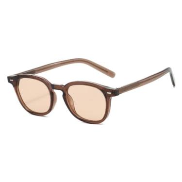 Imagem de VFDHN Óculos de Sol Retangulares Vintage Masculino Feminino Luxo Moda Masculina UV400 (TYJ501-6)