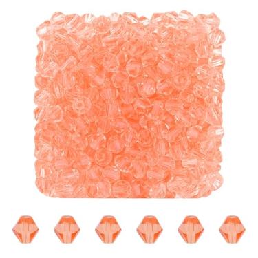 Imagem de Mandala Crafts Contas de cristal bicone rosa de 6 mm – 500 contas de vidro facetadas para fabricação de joias, suprimentos de contas, artesanato DIY, pulseiras, colares, brincos e contas