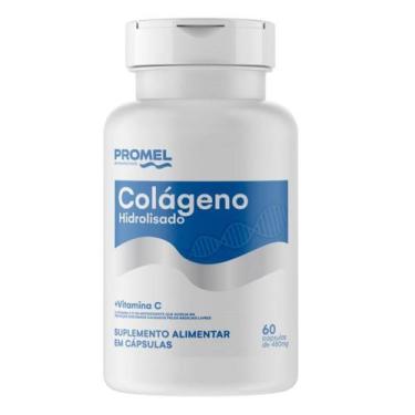Imagem de Colágeno Hidrolisado Vitamina C 60 Cápsulas Promel