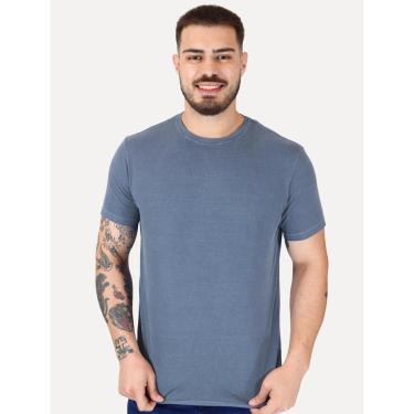 Imagem de Camiseta Guess Masculina Rubber Est.1981 Stoned Azul Escuro-Masculino