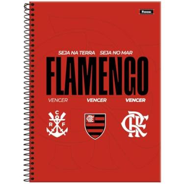 Imagem de Caderno Flamengo FORONI Universitário ESPIRAL - 1M 80 Folhas (Seja na terra)