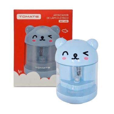 Imagem de Apontador Elétrico Ursinho 2 Pilhas + Lâminas Reserva