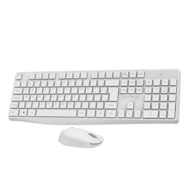 Imagem de Kit Teclado e Mouse sem Fio Creative - VO204 Branco