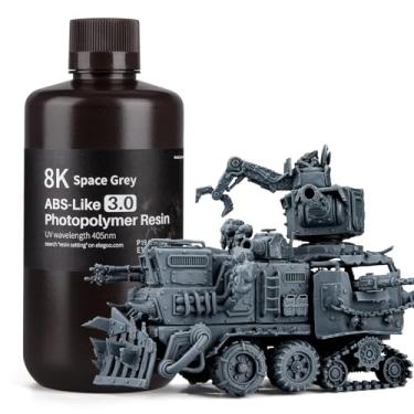 Imagem de ELEGOO 8K ABS-Like Resin 3.0 Space Grey 1000g