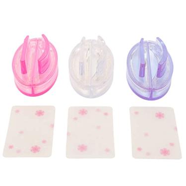 Imagem de CUOFYUNL Conjunto de 3 peças de carimbo para arte em unhas, vários padrões, ferramentas de estampagem de manicure de silicone macio para salão de beleza