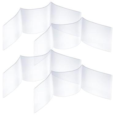 Imagem de 4 peças, protetor de cartão Mahjong, capas de cartão Mahjong (serve para cartão de 15,7 x 12,7 cm), mangas de plástico transparente, estojo durável com três dobras para cartões de pontuação de