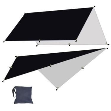 Imagem de Lona de toldo de acampamento durável impermeável leve para tenda ao ar livre uso multiuso