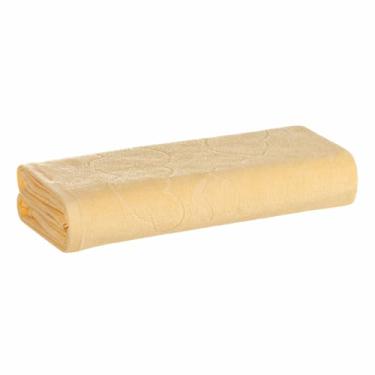 Imagem de Toalha de Banho Infantil Karsten, para Crianças, 100% Algodão, Jacquard Aveludada, Super Macia, 66cm x 1,40m (Amarela)