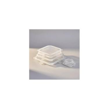 Imagem de Kit de Tampas de Silicone Reutilizáveis, 6 Unidades, Transparente, Grau Alimentício, Livre de BPA, Diâmetros 6cm a 17cm, 60g