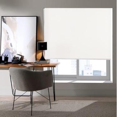 Imagem de Persiana Rolo Blackout 100% 1,60m x 1,60m - Branco Bella Janela