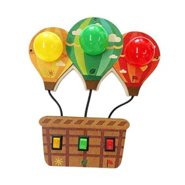 Imagem de oshhni Painel de Atividades Sensoriais, Acessório Educativo para Bebês com Interruptor de Luz, Brinquedo Portátil para Aprendizagem, Atividades Infantis, Balão