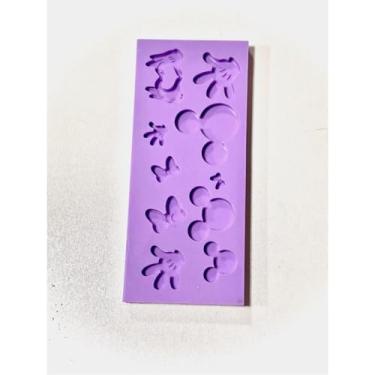 Imagem de Molde de silicone diversos mickey minnie resina confeitaria