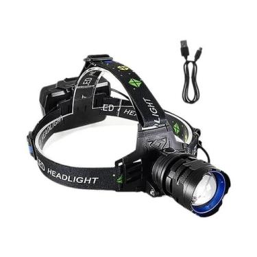 Imagem de Lanterna De Cabeça LED Recarregável Super Brilhante Ultra Potente 8900