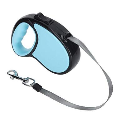 Imagem de GLOGLOW Coleira e Coleira Retrátil para Cães, Confortável e Antiderrapante, 3-5M, Cinto de Poliéster Resistente para Cães Pequenos e Médios, Caminhada, Corrida, Acampamento, Caminhada, e Trela