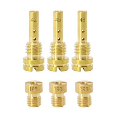 Imagem de OXCANO Carburador Main Jet 185 190 195 Slow Jet 42 45 48 Compatível com Harley CV40 Softail 1988-2017 Harley Touring 1988-2016 Sportster 1998-2021 Substitui # 27490-04 27465-04 27421 -99C