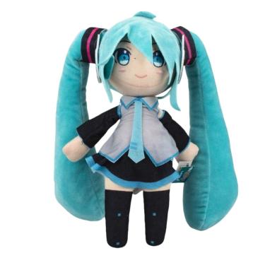 Imagem de Boneca de pelúcia em pé azul Hatsune, 28 cm, macia para crianças