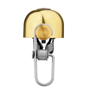 Imagem de Buzina retrô de bicicleta, sino de latão vintage, anel portátil, qualidade de som claro, acessórios de ciclismo de estrada mtb(15-1BG)