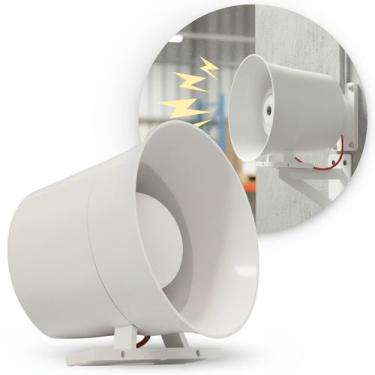 Imagem de Sirene Piezoeletrica Para Alarme 1 Som 24Vd Ipec, BRANCO