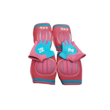 Imagem de Kit Proteção Infantil Para Crianças Cotoveleira Joelheira Luvas Patins