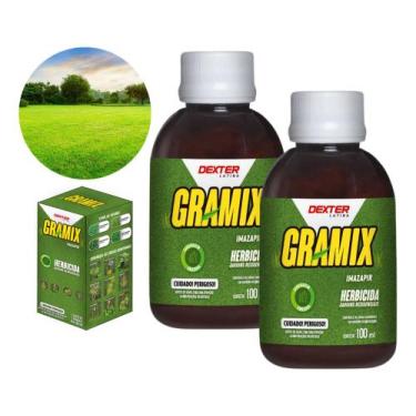 Imagem de Kit 2 Gramix 100ml Limpar Grama Gramados Jardim - Dexter