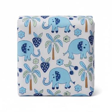 Imagem de Tecido de algodão com estampa floral indiana tradicional - Tecido de algodão handblock para cortinas, estofados e grandes projetos - 10 jardas - azul celeste e verde azul-petróleo - (BPF-204-10)