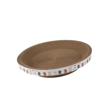 Imagem de Ｂｅｓｇａ Arranhador de papelão para gatos, ideal para afiar as garras e proteger móveis, 2 em 1, perfeito para brincar no sofá ou na sala de estar, 40x40x9cm