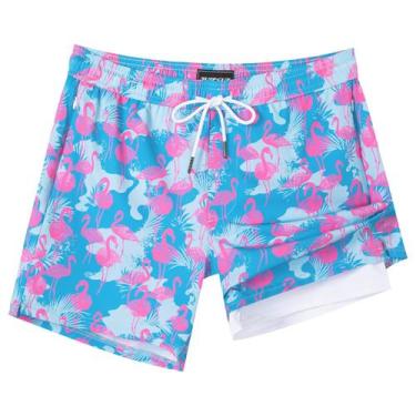 Imagem de Calções de banho SURF CUZ 5" Compression Quick Dry Flamingo M