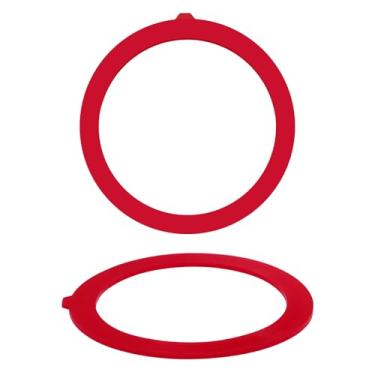 Imagem de LifCratms Pacote com 2 GP1059291 Vedação de válvula de descarga para vaso sanitário, peças de reposição de tanque de banheiro de silicone para recipiente K-GP1059291 (vermelho)