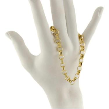 Imagem de Pulseira Feminina Ouro 18k 21 Cm Elos Portugueses 6.8 Linda - JOIE JOI