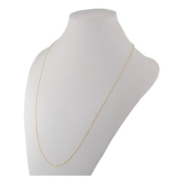Imagem de Cordão De Ouro 18k Masculino Corrente Cadeado 0.9 70 Cm - JOIE JOIAS F