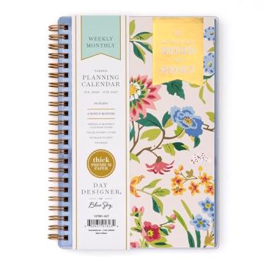 Imagem de Blue Sky Agenda semanal e mensal do ano acadêmico Day Designer, blush floral de escalada (blush floral de escalada - 2026/2027, 12,7 x 20,3 cm)