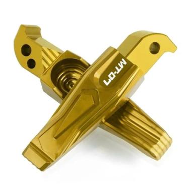 Imagem de Anti-derrapante Pés dobráveis ​​rearset para MT-03 2013-2020 MT07 MT09 TMAX 530 2013-2018 NMAX 155 2015-2018 XP 500 560(Gold MT-07)