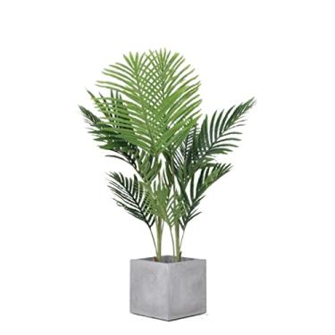 Imagem de Plantas falsas simulação de plantas artificiais planta verde planta falsa sala de estar vaso ornamento árvore artificial para decoração interna plantas artificiais plantas artificiais interior ao ar