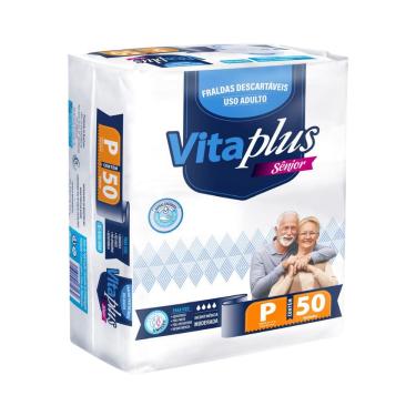 Imagem de Fralda Geriátrica Adulto M G XG Vita Plus Care Pacotão Barato