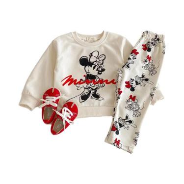 Imagem de Conjunto De Agasalho De Desenho Animado Disney Minnie Para Meninas, Pr