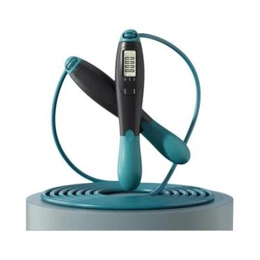 Imagem de Corda De Pular Ajustável De Aço Com Contador Para Treino De Fitness, A