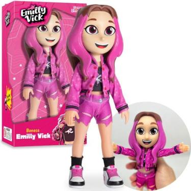 Imagem de Boneca Emilly Vick Youtuber Dos Rosa Original Novabrink