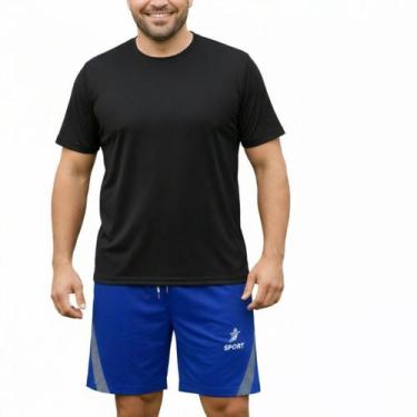 Imagem de Bermuda Masculina Plus Size Esportiva Academia Futebol Confortável - O