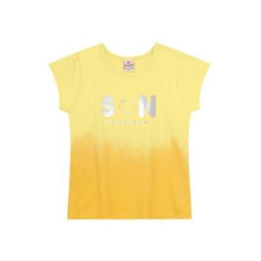 Imagem de Blusa infantil menina em malha Brandili Amarelo-Feminino