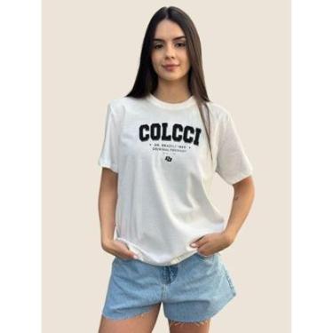 Imagem de Camiseta Feminina Estampada Letreiro Brazil Colcci-Feminino