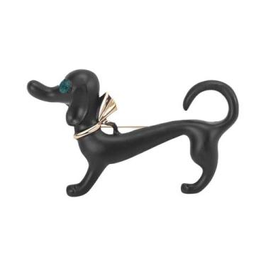 Imagem de Broche De Esmalte Unissex Com Strass De Cachorro, Joia De Lapela Para 